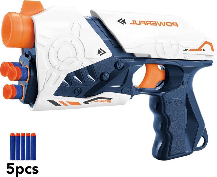 Image du produit VR Shinecon Pistolet à flèches en mousse - Vulcain blanc / bleu