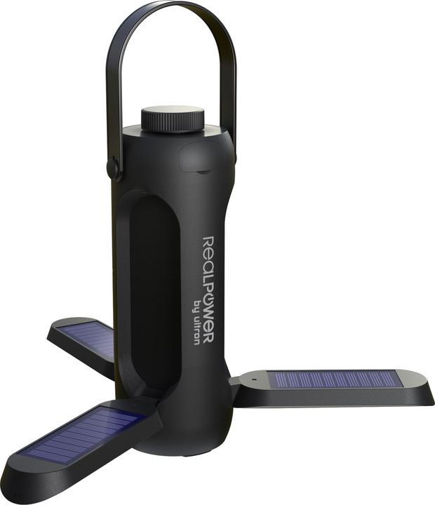 Actual product image RealPower LED outdoor Light 190,solar,black,6.000mAh