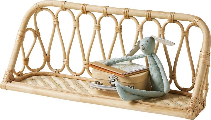 Actual product image Vertbaudet Children's room wall shelf made of rattan