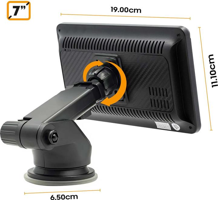 Produktbild Avizar CarPlay 7" Display GPS / MP5 / Wi-Fi (Android Auto, Apple Carplay)
