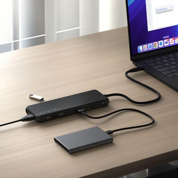 Immagine prodotto Satechi 13-in-1 USB-C Triple Display Multiport Adapter (USB-C, 13 Porti)