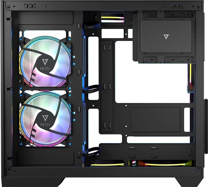 Immagine prodotto Modecom Obudowa Vulcano Panorama Apex ARGB 5F (AT-PANORAMA-5F-ARGB-10-000000-0002) (mATX, ITX, ATX)