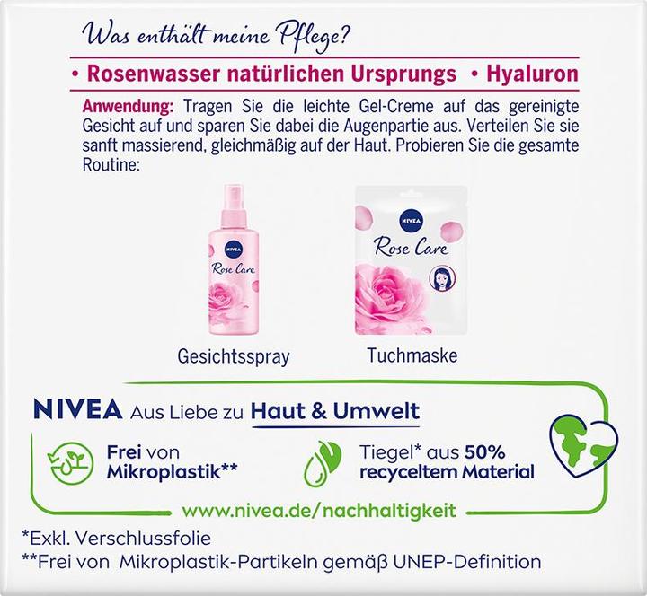 Actual product image NIVEA Rose Water Day Care (50 ml, Day cream)