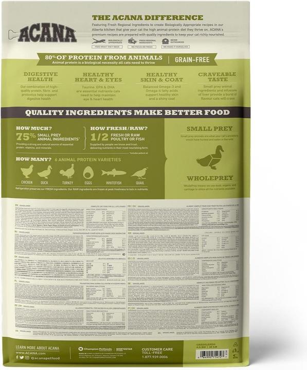 Produktbild Acana Regional Cat Grasslands (Adult, 1 Stk., 4500 g)