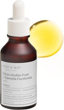Mary&May Citrus Unshiu + Tremella Fuciformis Face Serum Reducing Discoloration 30Ml (30 ml)