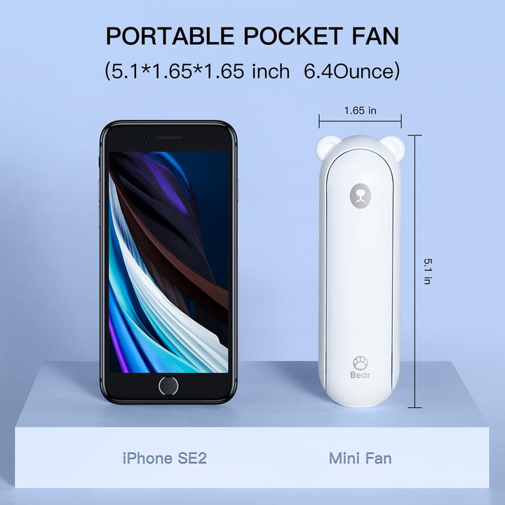 Actual product image Jisulife Handheld Fan Life8 Plus white