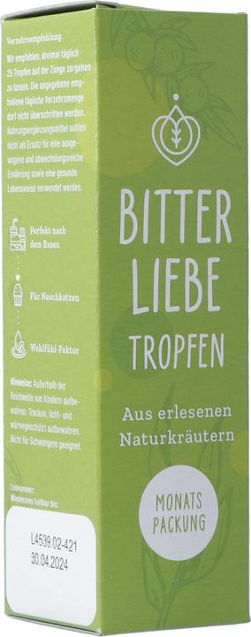 Produktbild Bitterliebe Leckere Bitterstoffe (1 Stück, Tropfen, 124 g)