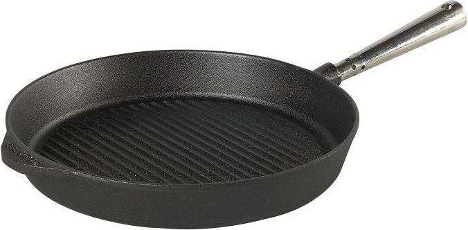 Actual product image Skeppshult Cast Iron Grill Pan 28 cm Steel (24 cm, Grill pan, Cast iron)