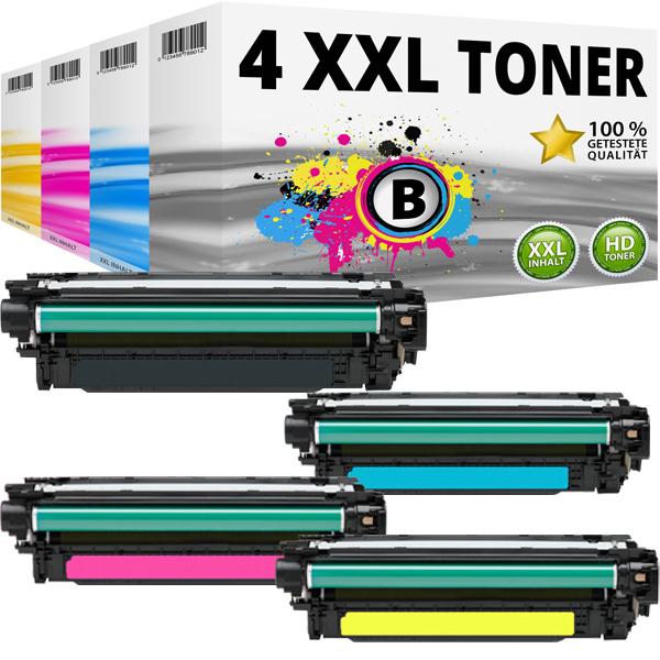 Image du produit Druckfuxx 4 XL TONER für HP Color LaserJet CP 3520 CM 3530 FS MFP 3525DN 3525N 3