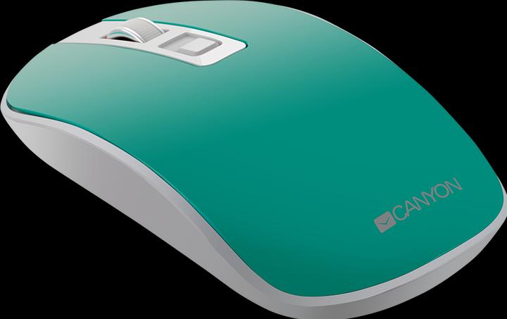 Actual product image Canyon Wireless rechargeable mouse with silent buttons MW-18, Aquamarine (Wireless)