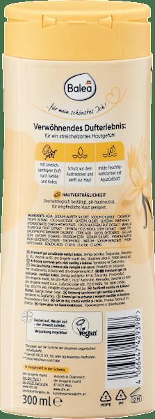 Productafbeelding dm Balea Vanille en kokosnootcrème douche (300 ml)