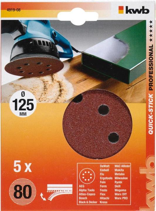 Produktbild kwb Klett-Haftscheiben (80)