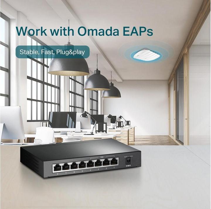 Produktbild TP-Link Tl-Sg1008p (8 Ports)