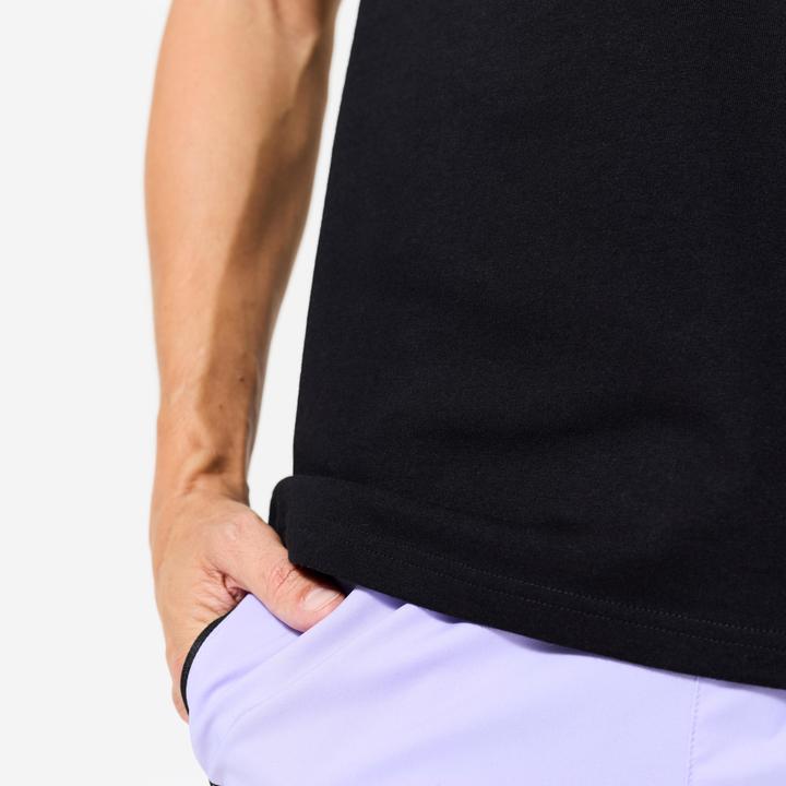 Actual product image Domyos T-Shirt Herren Baumwolle Regular - schwarz (4XL)