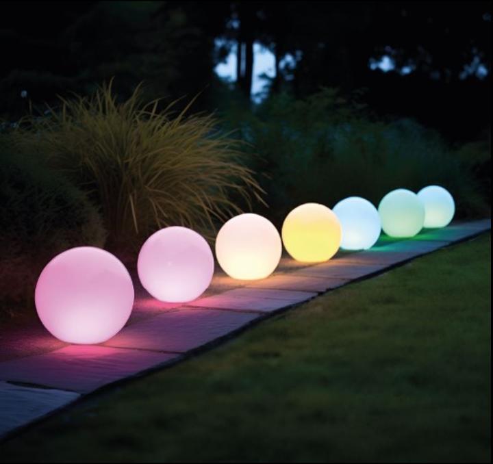 Image du produit Century Lampe solaire à LED BOLLA 0,9W RGB Dimm. IP44 grand (7 lm, IP44)