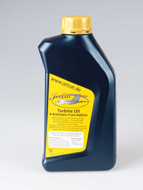 Actual product image JetCat turbine oil 1 litre (for 20l fuel) with antistatic additive