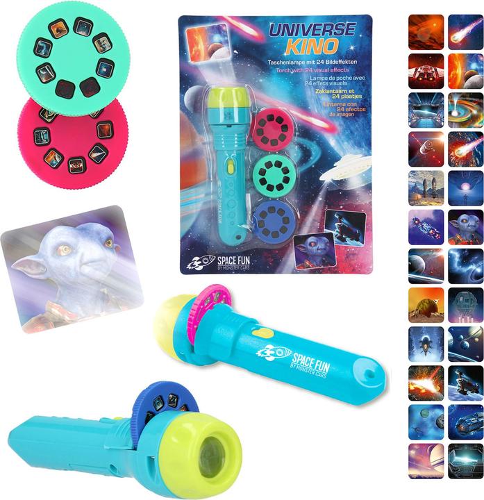Image du produit Depesche Lampe de poche Monster Cars Spacefun avec effets visuels