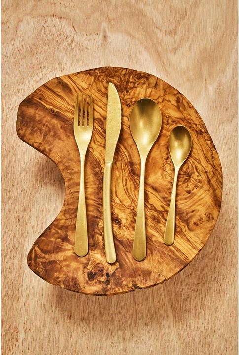 Produktbild Fifty five south Besteck-Set Avie Antik Gold Finish - 16-teilig (4 Stück, Besteck Set)