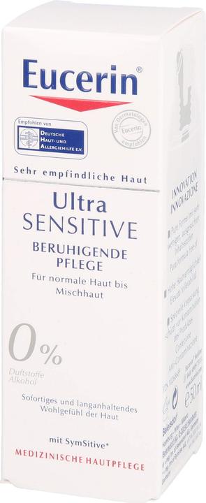 Produktbild Eucerin UltraSENSITIVE Beruhigende Pflege für normale Haut bis Mischhaut (50 ml, 24h Creme)