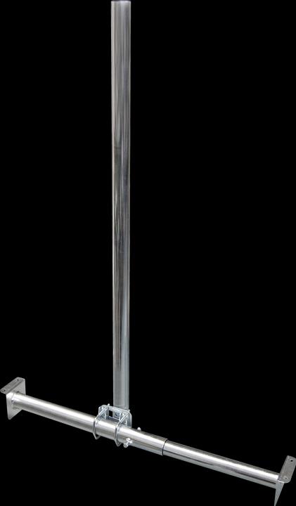 Image du produit Megasat 110067 Mât 48/1200 support chevron 610-1100mm acier (Miroirs + antennes Montage)