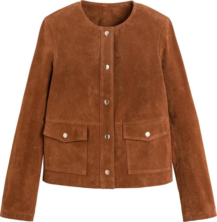 Image du produit La Redoute Collections Veste en cuir (48)