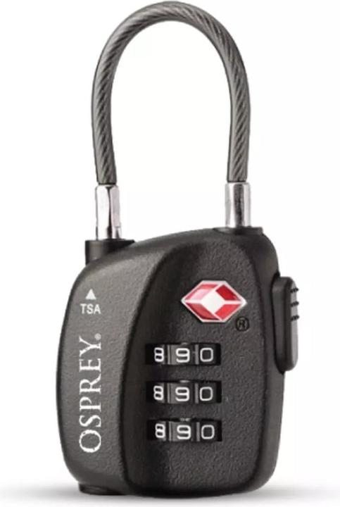 Actual product image Osprey TSA 3 Dial Cable Lock