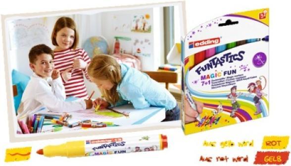 Image du produit Edding Stylos à pointe en fibre 13 Funtastics set de 8 (Multicolore, 8 x)