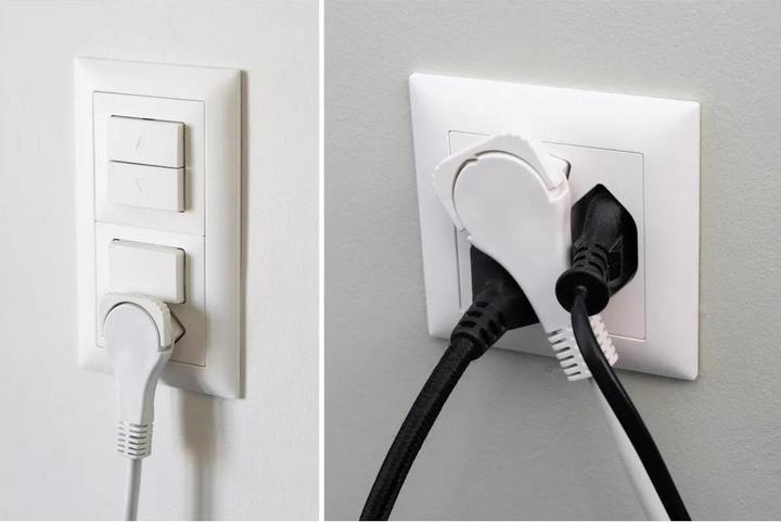 Actual product image Max Hauri TD extension H05VV-F3G1.0 flat angle plug (5 m, Type 13)