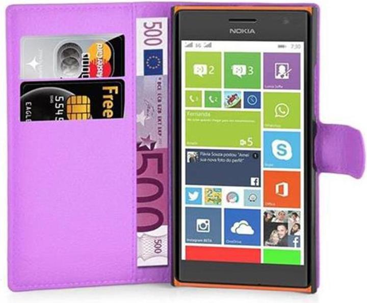 Actual product image Cadorabo Book with stand function cover (Nokia Lumia 730)