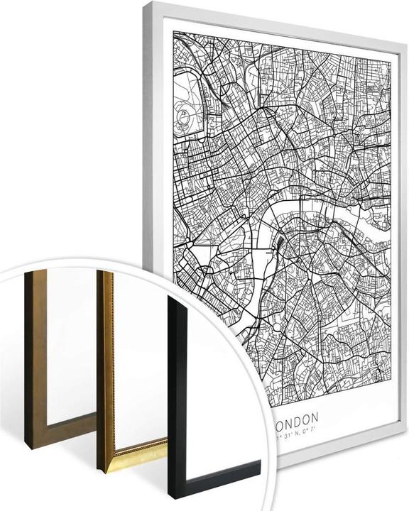 Actual product image Trenddeko London city map (120 x 150 cm)