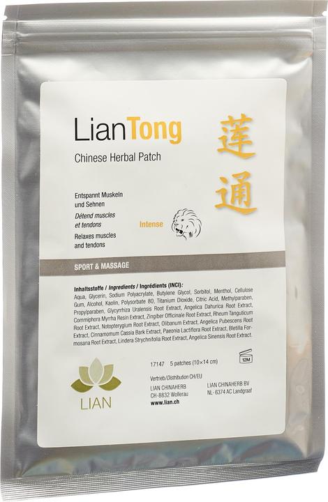 Actual product image Lian Chinese Herbal Intense Patch (5 x)