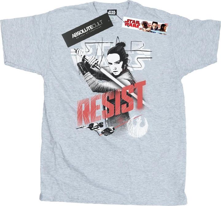 Immagine prodotto Star Wars The Last Jedi Rey Resist Maglietta Uomo (XL)