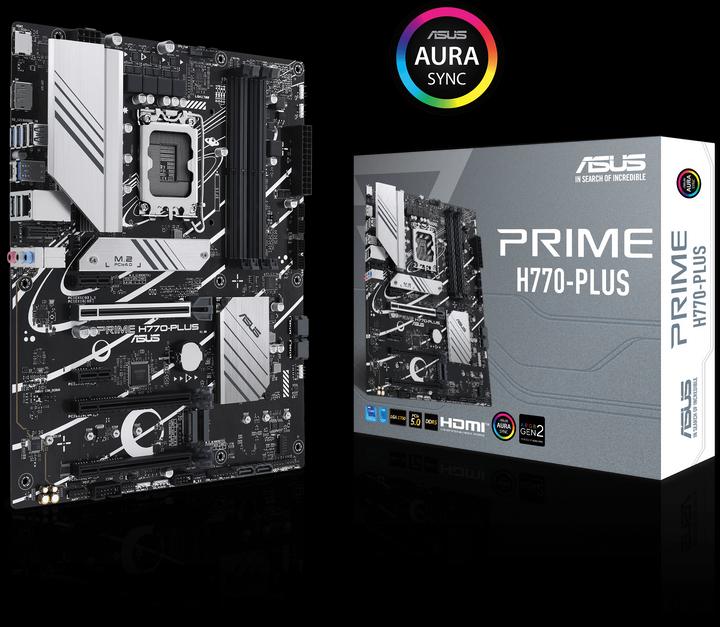 Actual product image ASUS PRIME H770-Plus (LGA 1700, Intel H770, ATX)