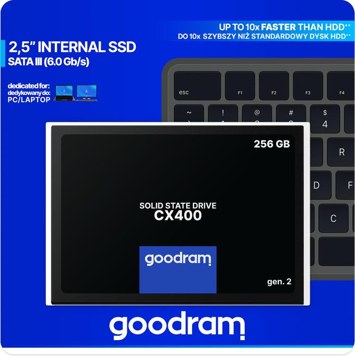 Actual product image Goodram CX400 (256 GB, 2.5")