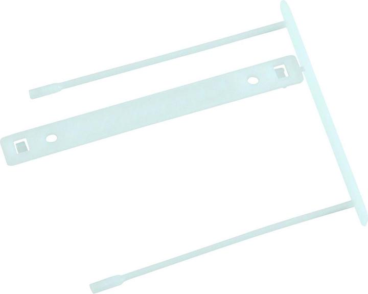Q-Connect Z-Clip-Archivierungsklammern, Ordnerstärke max. 7cm, weiss