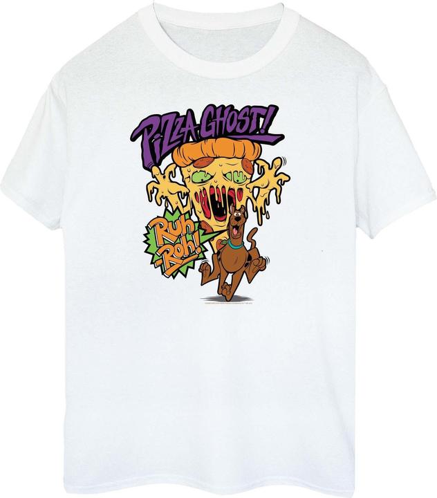 Actual product image Scooby Doo Mens Pizza Ghost Cotton T-Shirt (XL)