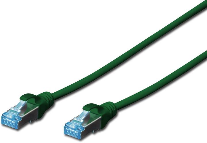 Digitus CAT 5e SF-UTP Câble patch PVC AWG 26/7 Longueur 1 m Couleur vert (SF/UTP, CAT5e, 1 m)