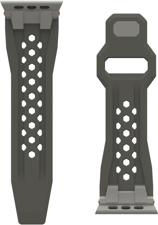 Produktbild UAG Urban Armor Gear Monarch Strap| Apple Watch Ultra/42/44/45/46mm| olive/titan| (194158117236) (Fluoroelastomer, Gummi)
