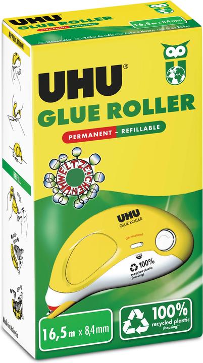 UHU Rullo adesivo perm. Ricaricabile 990345 trasparente