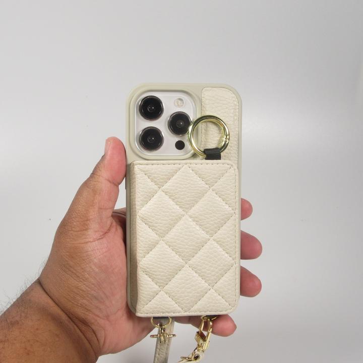 Immagine prodotto PhoneLook Hülle Gepolstertes Leder mit Spiegel und Kartenfach grosse abnehmbare Riemen (Apple iPhone 15 Pro Max)