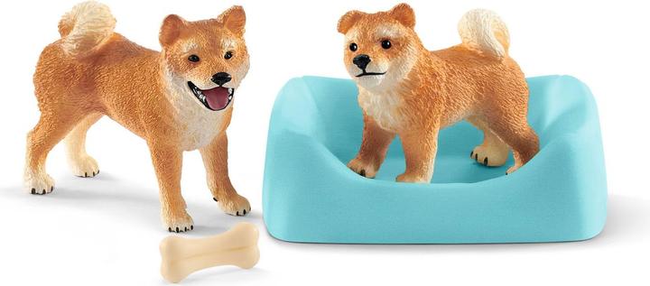 Image du produit Schleich Shiba Inu mère et chiot