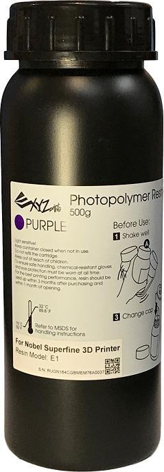 Produktbild XYZprinting UV Resin Nobel Superfine (2 x 500ml) (Violett)