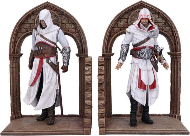 Produktbild Nemesis Now Assassin"s Creed Altair und Ezio BuchstÃ¼tzen (24 x 24 cm)
