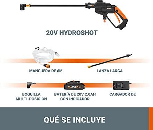 Productafbeelding Worx Accu hogedrukreiniger 20V WG620E.2 (Oplaadbare batterij)