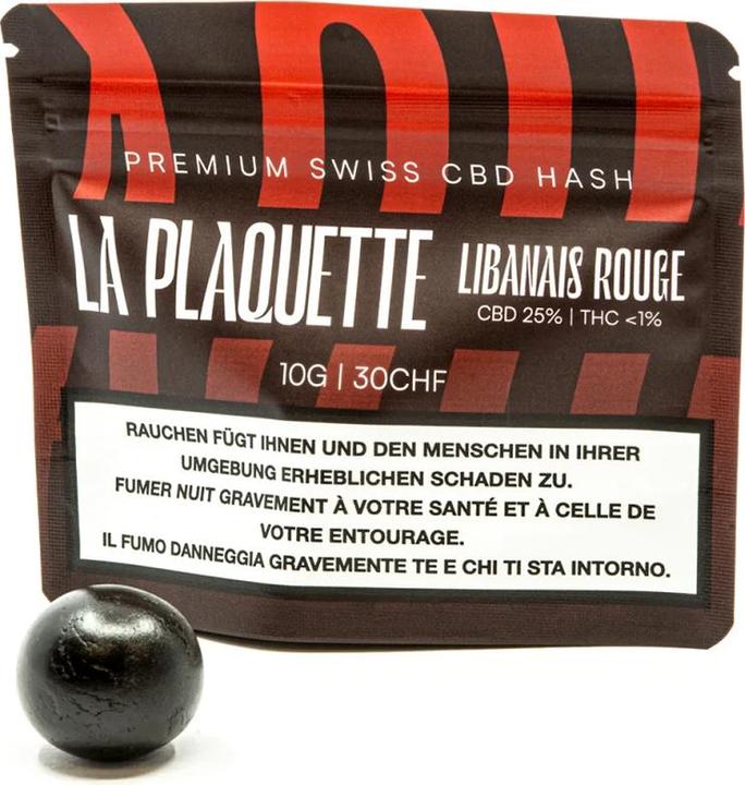 Actual product image La Plaquette CBD Hash - Libanais Rouge (10 g)