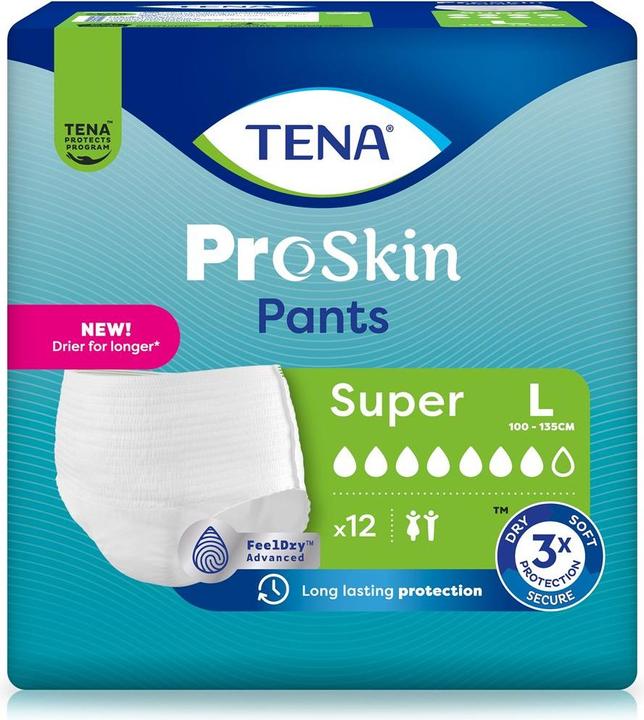 Actual product image Tena Pants Super L 100-135cm 12 (12 x, L)