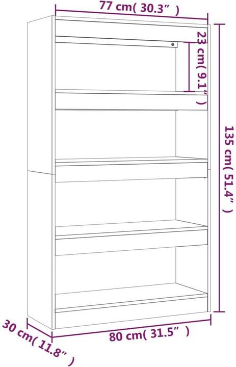 Produktbild VidaXL Gyta (80 x 30 x 135 cm)