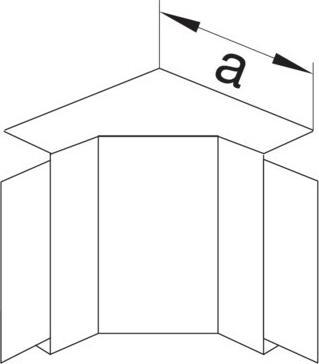 Image du produit Hager Angle intérieur sans halogèneLF4004049016PC/ABS pour LF 40x40mm (Conduit, 11.50 cm)