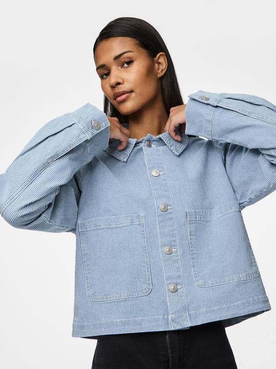 Actual product image Pieces PCBILLO GESTREIFTE Jeansjacke (XS)