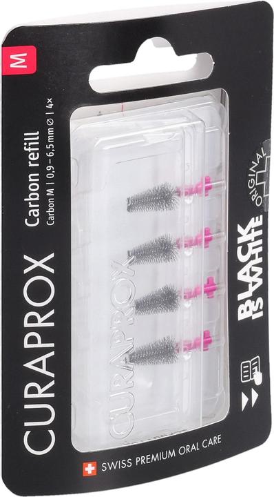 Produktbild Curaprox Black is white-CPS Carbon M refill 4 Stk (4 x, 6.50 mm)